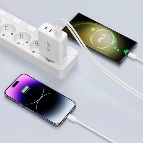 Tech-Protect NC100W-GAN GaN hálózati töltő 3x USB-C PD 100W / USB--9490713935101 4 kép