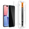 Spigen Glas.tR EZ Fit Privacy edzett üveg iPhone 15 Pro-hoz üvegfól-8809896754354 9 kép