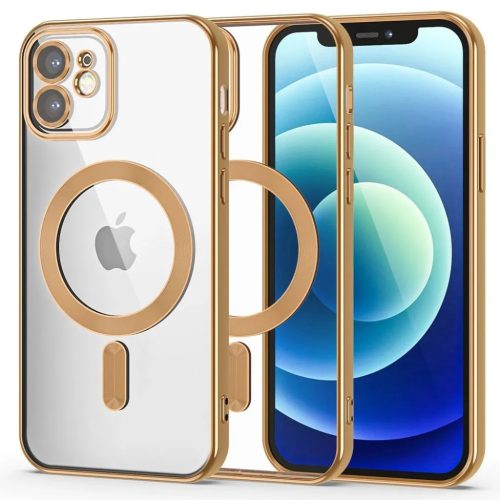Tech-Protect MagShine Line MagSafe tok iPhone 11-hez - arany-9319456605754 1 kép