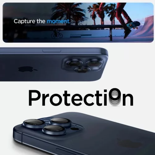 Spigen Optik.tR EZ Fit Kamera Védő az iPhone 14 Pro / Pro Max / 15 P-8809971220552 8 kép