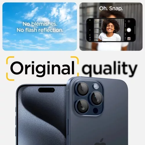 Spigen Optik.tR EZ Fit Kamera Védő az iPhone 14 Pro / Pro Max / 15 P-8809971220552 10 kép