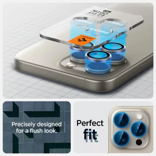 Spigen Optik.tR EZ Fit Kamera Protector iPhone 14 Pro / Pro Max / 15 P-8809971220545 9 kép