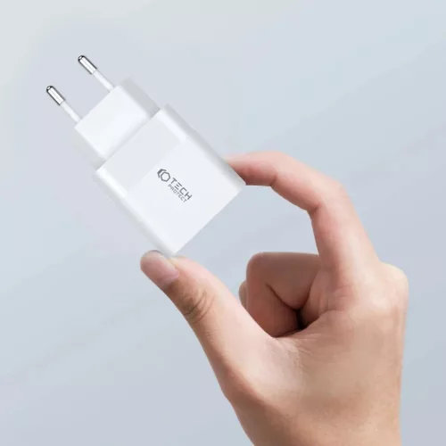 Tech-Protect C20W hálózati töltő 2x USB-C PD 20W - fekete-9319456607284 2 kép