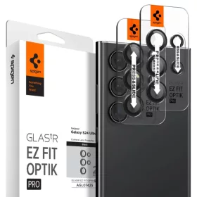   Spigen Optik.tR EZ Fit Kameravédő Samsung Galaxy S24 Ultra - Fekete 2 db üvegfólia