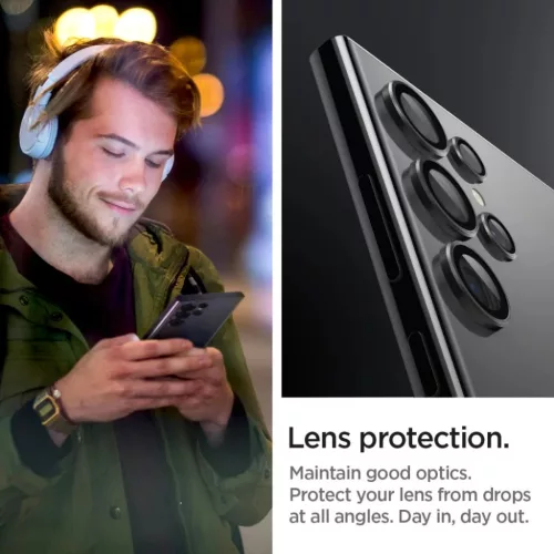 Spigen Optik.tR EZ Fit Kameravédő Samsung Galaxy S24 Ultra - Fekete -8809971223287 6 kép