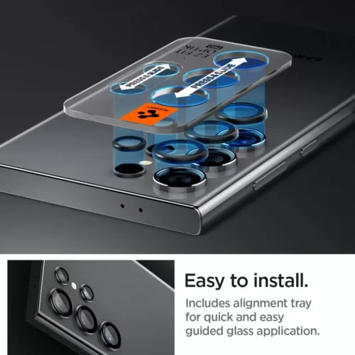 Spigen Optik.tR EZ Fit Kameravédő Samsung Galaxy S24 Ultra - Fekete -8809971223287 8 kép