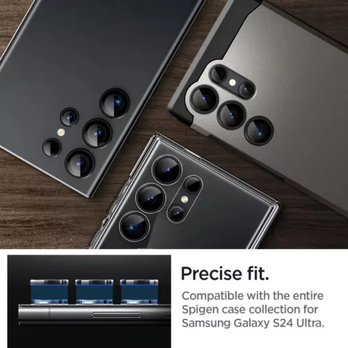 Spigen Optik.tR EZ Fit Kameravédő Samsung Galaxy S24 Ultra - Fekete -8809971223287 9 kép