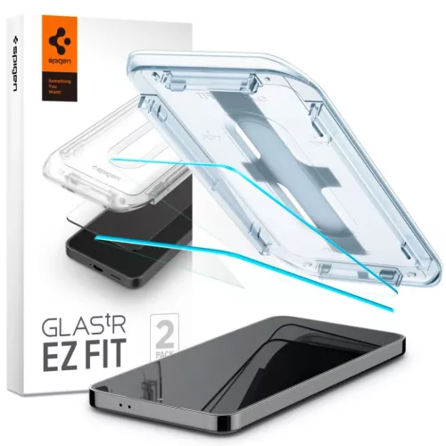 Spigen Glas.tR EZ Fit edzett üveg Samsung Galaxy S25 / S24 - 2 db üv-8809971223430 2 kép