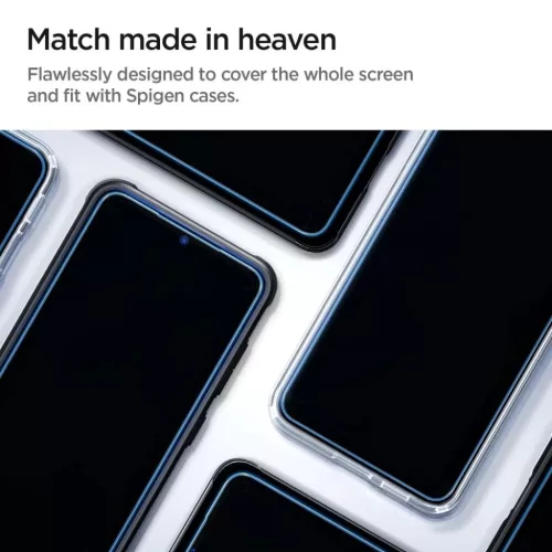 Spigen Glas.tR EZ Fit edzett üveg Samsung Galaxy S25 / S24 - 2 db üv-8809971223430 9 kép