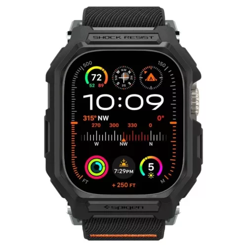  Apple Watch Ultra 1 / 2 / 3 (49 mm) matt fekete Spigen Lite Fit Pro t-8809896754125 4 kép