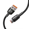 Tech-Protect UltraBoost Evo USB-A / USB-C kábel 100W 5A 1m - fekete-5906203690718 2 kép
