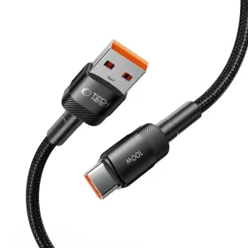Tech-Protect UltraBoost Evo USB-A / USB-C kábel 100W 5A 1m - fekete-5906203690718 2 kép