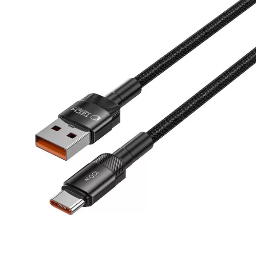 Tech-Protect UltraBoost Evo USB-A / USB-C kábel 100W 5A 1m - fekete-5906203690718 3 kép