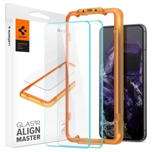 Spigen ALM Glas.tR edzett üveg Google Pixel 8-hoz - 2 db, üvegfólia-8809971222754 1 kép