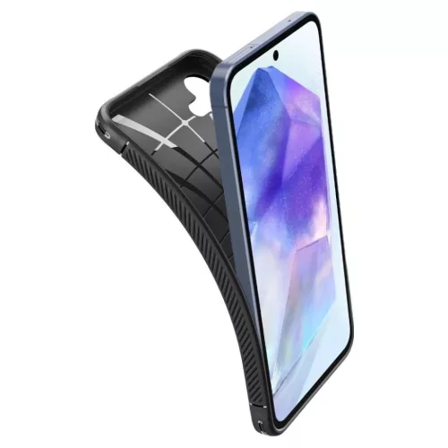 Spigen Rugged Armor tok Samsung Galaxy A55 5G - matt fekete-8809971224420 7 kép