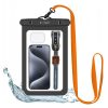Tech-Protect Waterproof UWC9 tok, vízálló 8,9" méretű eszközökhöz - fekete és narancs