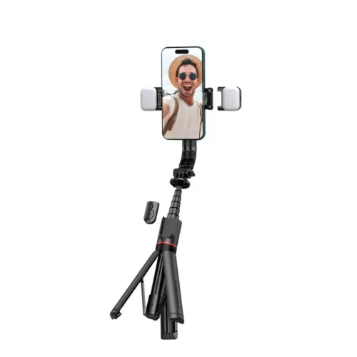 Tech-Protect L05S Bluetooth selfie bot állvánnyal és LED lámpával-5906203690381 7 kép