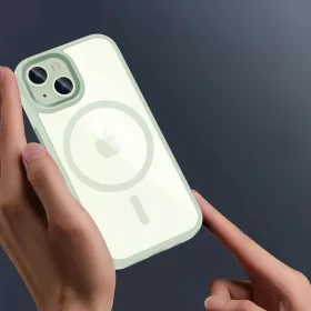 Tech-Protect MagMat MagSafe tok iPhone 15-hez - áttetsző zöld-5906302307982 2 kép