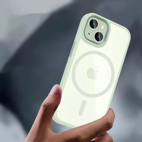 Tech-Protect MagMat MagSafe tok iPhone 15-hez - áttetsző zöld-5906302307982 3 kép