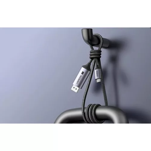 UGREEN CM556 USB-C to DisplayPort 8K 1m (fekete) kábel-6941876221578 5 kép