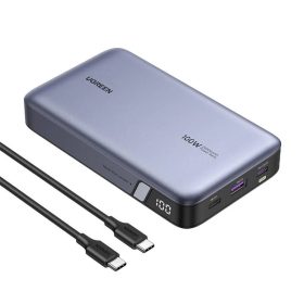 Powerbank 20000mAh Ugreen PB720, USB + 2x USB-C, 100W PD (szürke)-6941876221868 1 kép