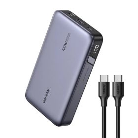 Powerbank 20000mAh Ugreen PB720, USB + 2x USB-C, 100W PD (szürke)-6941876221868 2 kép