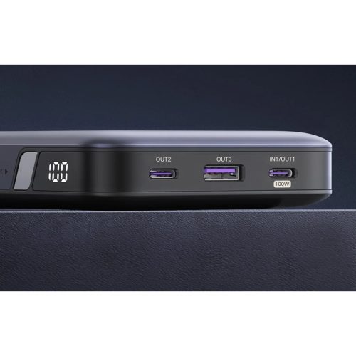 Powerbank 20000mAh Ugreen PB720, USB + 2x USB-C, 100W PD (szürke)-6941876221868 6 kép