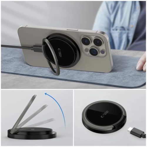 Tech-Protect QI15W-A33 induktív töltő MagSafe-el és állvánnyal U-5906302308347 9 kép