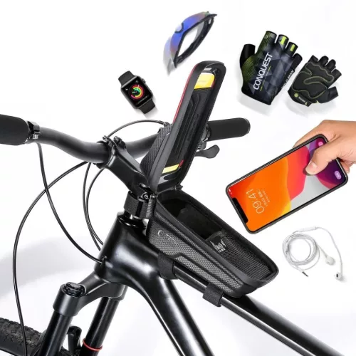 Tech-Protect V2 biciklis táska 1l kapacitással - fekete-5906302308408 5 kép