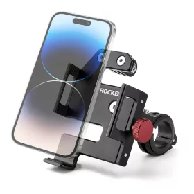 Rockbros 25210038101 bilincses kerékpáros telefontartó – fekete-5907769390326 1 kép