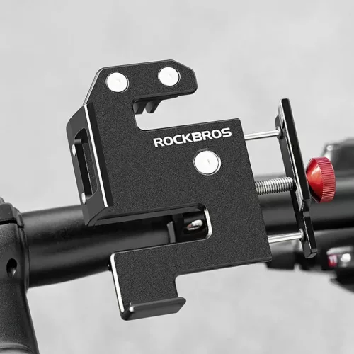 Rockbros 25210038101 bilincses kerékpáros telefontartó – fekete-5907769390326 8 kép
