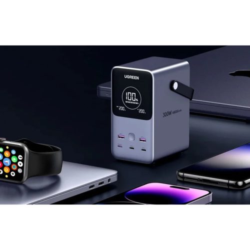 Ugreen PB770 48000mAh powerbank, 2x USB + 4x USB-C, 300W (szürke)-6941876222865 3 kép