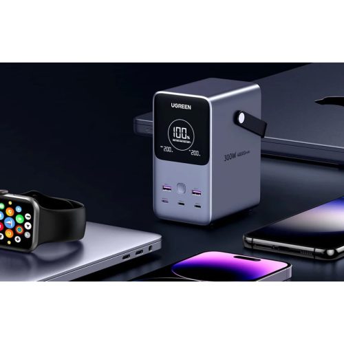 Ugreen PB770 48000mAh powerbank, 2x USB + 4x USB-C, 300W (szürke)-6941876222865 6 kép