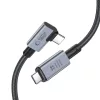 Tech-Protect UltraBoost Max L USB-C 4.0 (egyenes) / USB-C 4.0 (szögle-5906302309252 2 kép