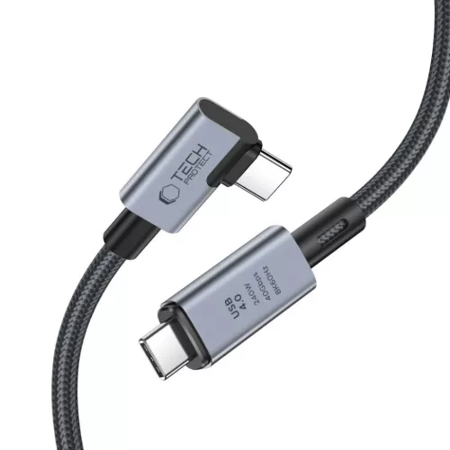 Tech-Protect UltraBoost Max L USB-C 4.0 (egyenes) / USB-C 4.0 (szögle-5906302309252 2 kép