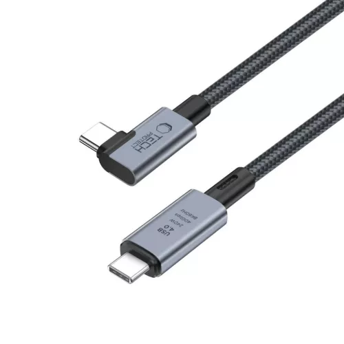 Tech-Protect UltraBoost Max L USB-C 4.0 (egyenes) / USB-C 4.0 (szögle-5906302309252 3 kép