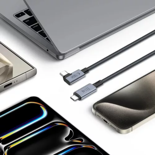 Tech-Protect UltraBoost Max L USB-C 4.0 (egyenes) / USB-C 4.0 (szögle-5906302309252 4 kép