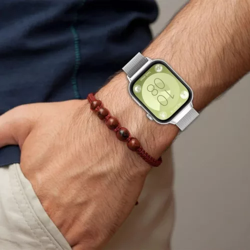 Tech-Protect MilaneseBand szíj Huawei Watch Fit 3-hoz - rózsaszín-5906302310487 5 kép