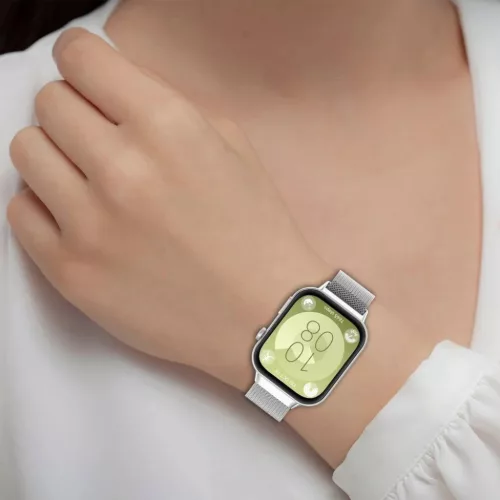 Tech-Protect MilaneseBand szíj Huawei Watch Fit 3-hoz - rózsaszín-5906302310487 6 kép