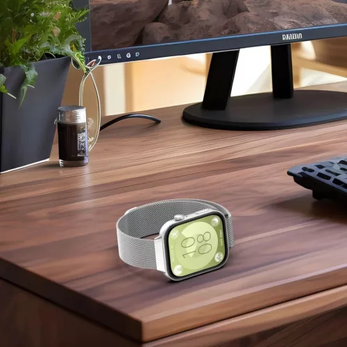 Tech-Protect MilaneseBand szíj Huawei Watch Fit 3 - fekete-5906302310494 3 kép