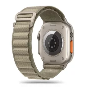   Tech-Protect Nylon Pro szíj Apple Watch 4 / 5 / 6 / 7 / 8 / 9 / 10 / 11 / SE / Ultra 1 / 2 (42/44/45/49 mm) - Titanium Olive