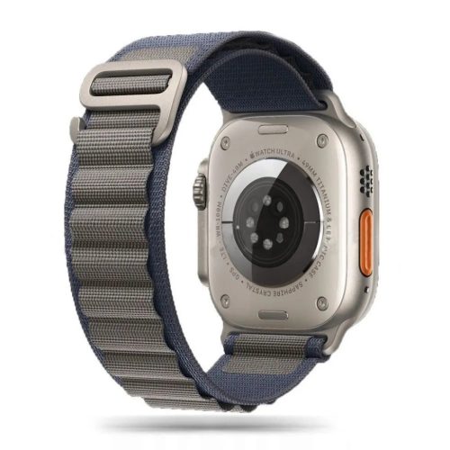 Tech-Protect Nylon Pro szíj Apple Watch 4 / 5 / 6 / 7 / 8 / 9 / SE / Ultra 1 / 2 (42/44/45/49 mm) - Kék-szürke
