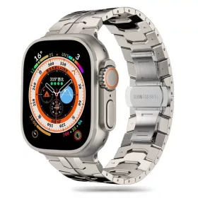   Tech-Protect Stainless Line karkötő Apple Watch 4 / 5 / 6 / 7 / 8 / 9 / 10 / 11 / SE / Ultra 1 / 2 (42/44/45/49 mm) - titánium