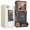 Tech-Protect Vízálló Tok IPX8 okostelefonokhoz 4.7-6.7" - fekete és narancs