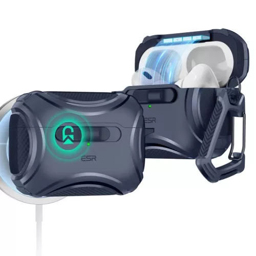ESR Cyber Flicklock Halolock MagSafe tok Airpods Pro 1 / 2 - Kék-4894240195291 2 kép