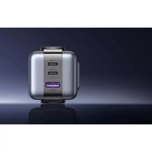 Ugreen Nexode RG hálózati töltő (Robot GaN), 2x USB + USB-C, 65W (-6941876236688 7 kép