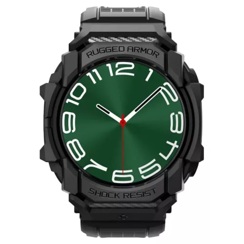  Samsung Galaxy Watch Ultra 2024/2025 (47mm) Matt Fekete Spigen Rugged-8809971233002 2 kép