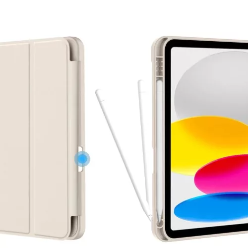 Tech-Protect SC Pen fliptok iPad 10.9 2022 / iPad 11 2025 - Bézs-5906302313082 6 kép