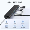 HUB Ugreen CM219 25851 with 4 USB-A 3.0 ports and USB-A 3.0 cable 15cm-6941876228515 3 kép