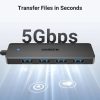 HUB Ugreen CM219 25851 with 4 USB-A 3.0 ports and USB-A 3.0 cable 15cm-6941876228515 4 kép